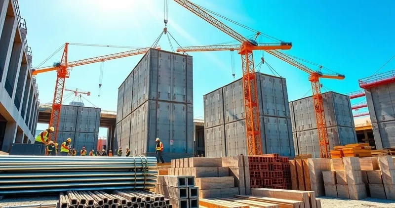 Construção de galpões pré moldados